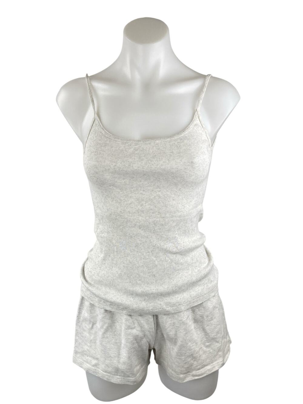 Brandy Melville Gray Cami Top T-Shirt Wide Leg Athletic Sleepwear 3 Piece Set S